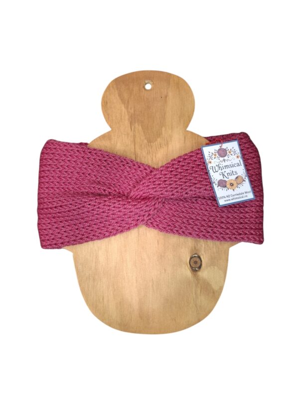 Wool Headband - Rose pink